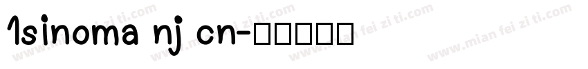 1sinoma nj cn字体转换